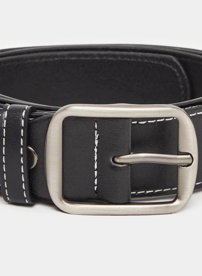 ستايلي حزام كاجوال بمشبك مربع